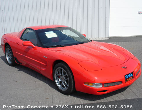 238X..2001 Corvette Z06 6 speed, 13600 actual miles. Red paint with 